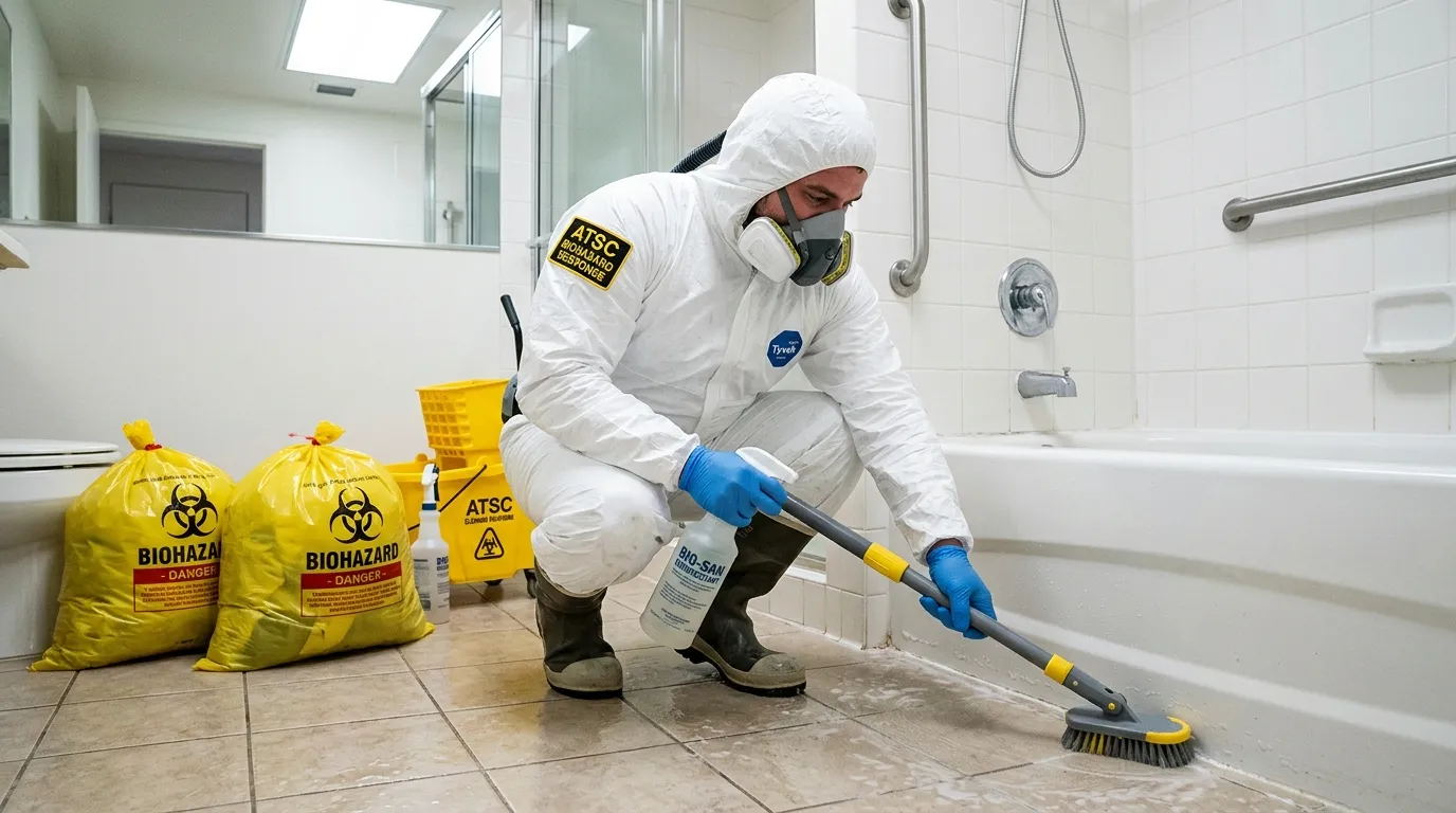 Decontamination equipment deployed for Blood Cleanup in Douglas